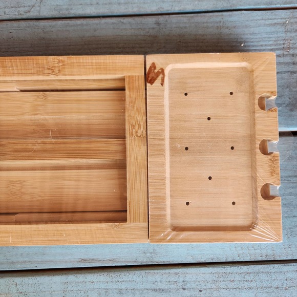 Utoplike Bath Utoplike Bamboo Bathtub Caddy Tray Bath Tray Tub